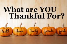 what are you thankful for