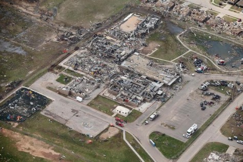 Briarwood Elementary School in Moore, Okla. following a devastating EF5 tornado in 2013.