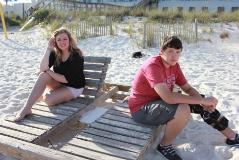 Bailey and Braden Henderson enjoying the in Pensacola Beach, Fla.